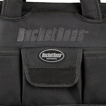 Bucket Boss Tool Bag, 14 Pocket, 1680 Heavy-Duty Poly Fabric, 12 Pockets 64014